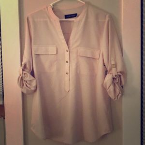 Blush polyester shirt